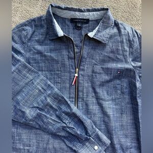 BRAND NEW Tommy Hilfiger Jean Quarter Zip pullover